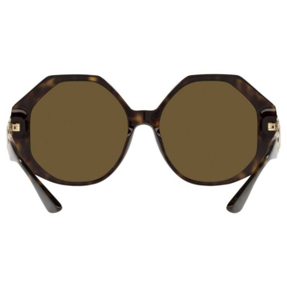 NEW VERSACE WOMEN'S SUNGLASSES VE4395 108/73 OVERSIZED HAVANA VE4395 BROWN - Picture 6 of 11